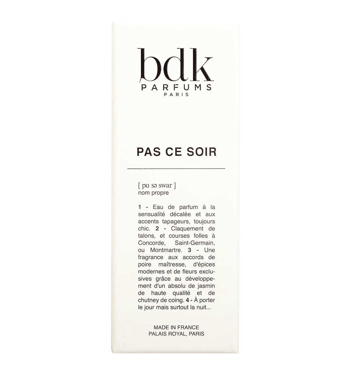 BDK PARFUMS BDK Pas Ce Soir Eau De Parfum